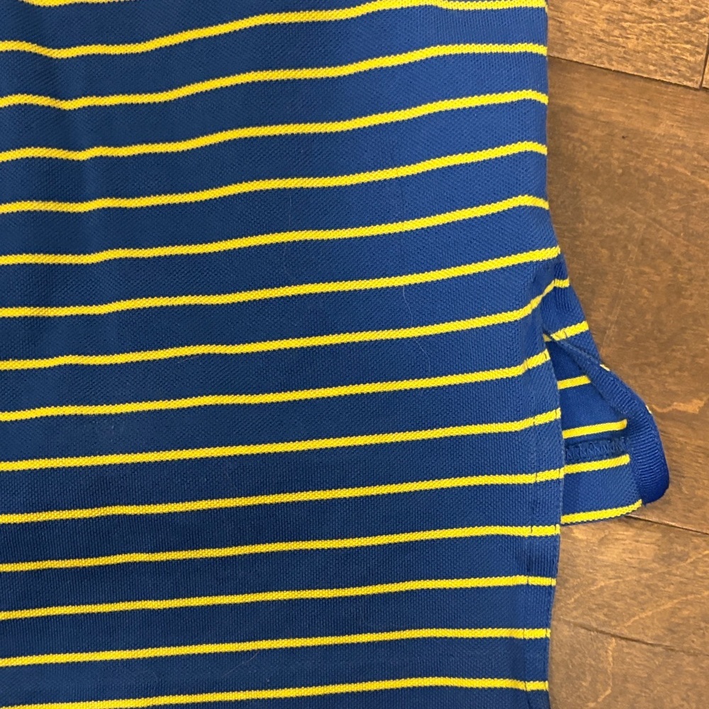 Polo Golf Blue and Yellow Striped Polo Shirt - Picture 6 of 6